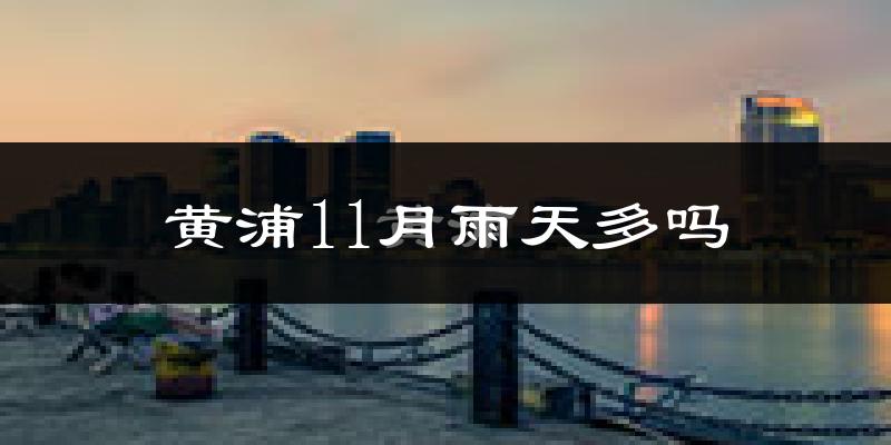 黄浦11月雨天多吗?