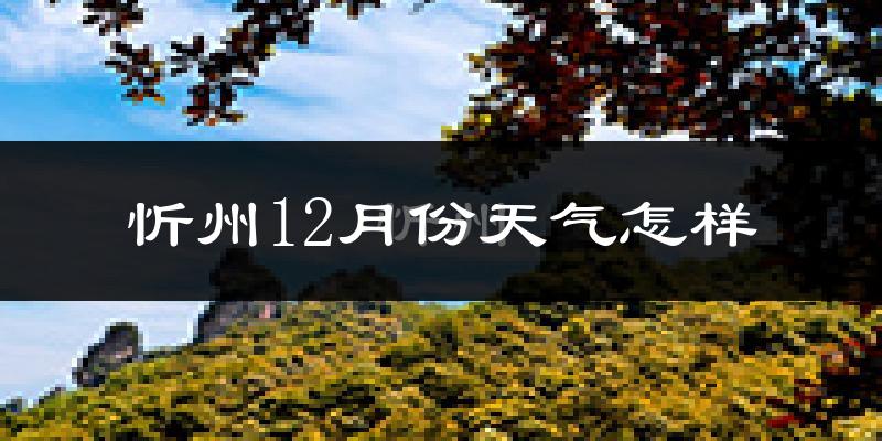 忻州12月份天气怎样?忻州十二月冷不冷?
