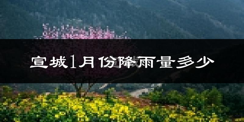 宣城1月份降雨量多少?宣城一月下雨多吗?