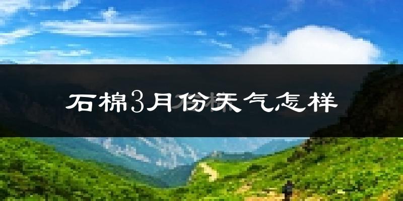 石棉县3月份天气如何?冷吗?