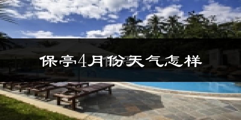 保亭黎族苗族自治县4月份天气如何?热吗?