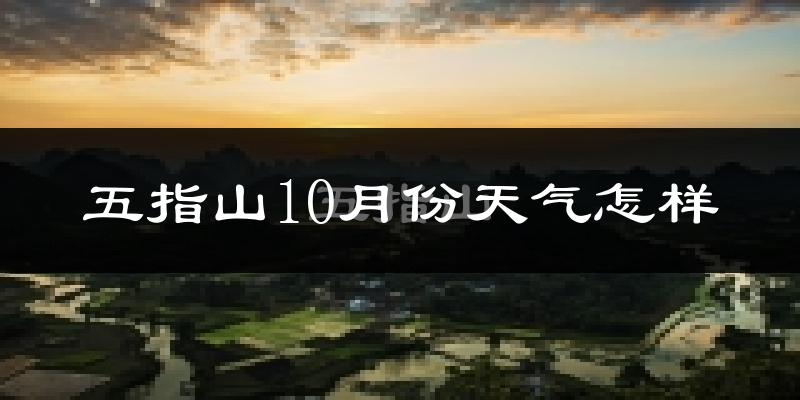 五指山10月份天气怎样?五指山十月冷吗?